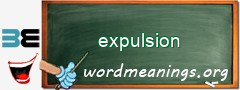 WordMeaning blackboard for expulsion